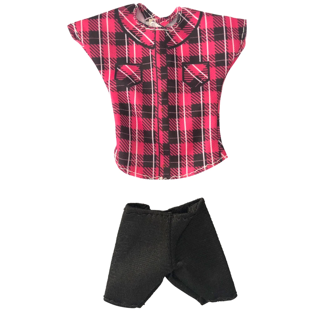 NK 1 шт кукла ручной работы наряд модная красная рубашка повседневная одежда