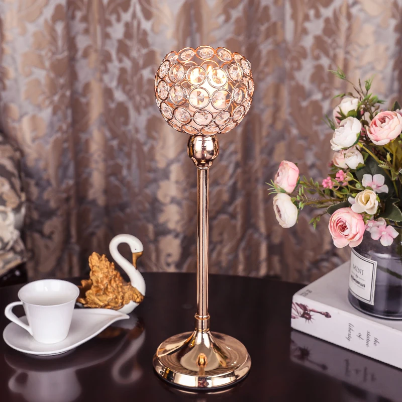 Новинка Хрустальный подсвечник для свечи Свадебный Рождественский Хэллоуин