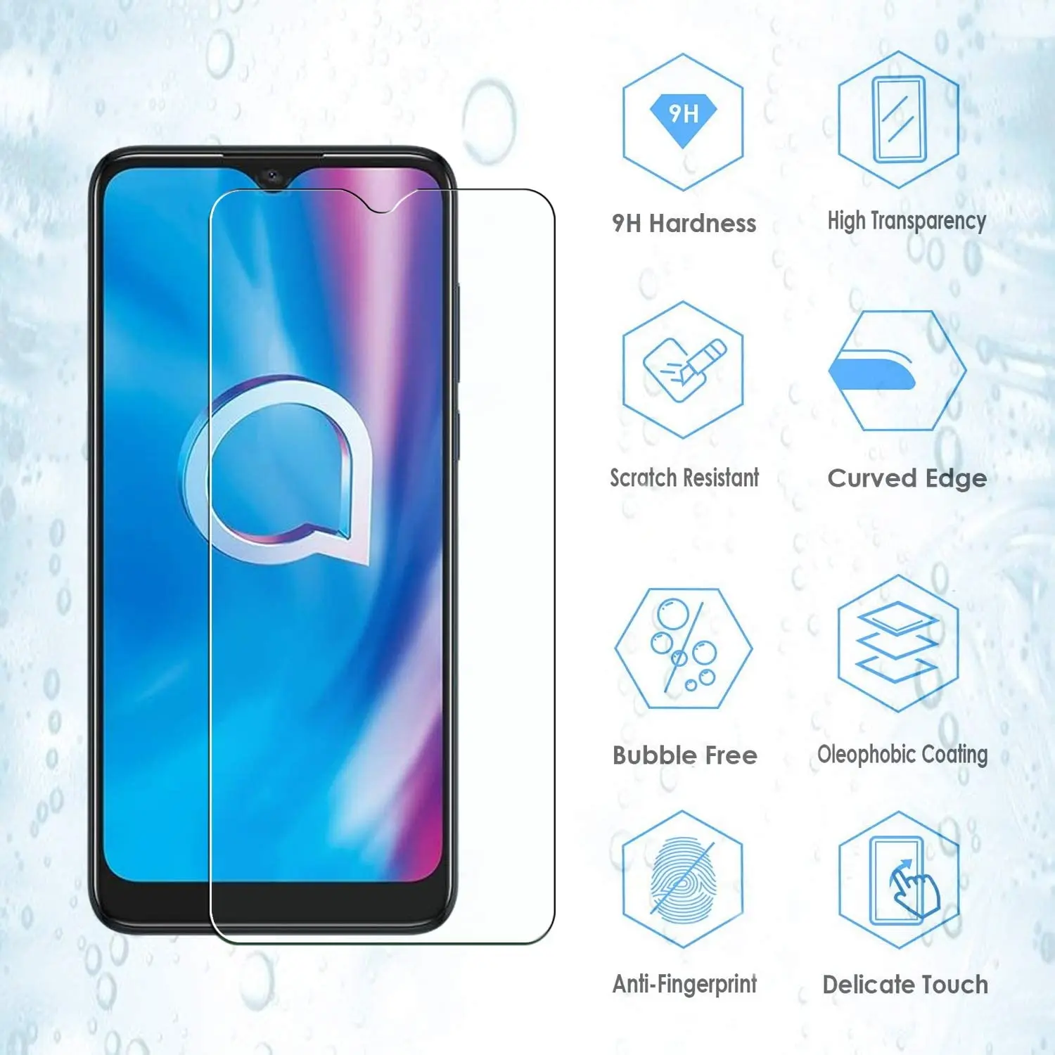 Защитная пленка для экрана телефона Передняя Alcatel Glass закаленное стекло 6 22 дюйма