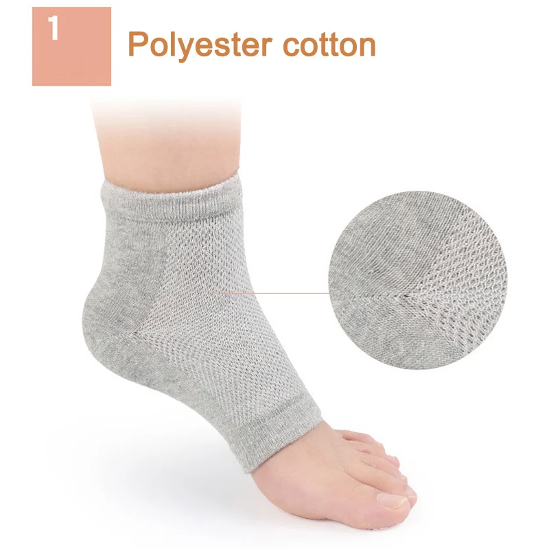 1/5 пар подушечки для ног носки с открытым носком дышащие на пятке JS26|Носки| |