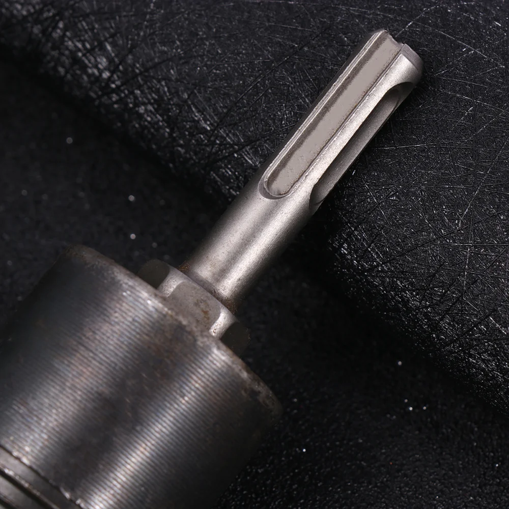 

1Pc 32mm Household Triangle Handle Wood Chopping Tool Electric Wood Splitting Drill Bits (Black, Round)