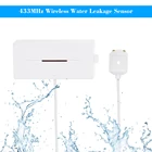 Датчик утечки воды 433 беспроводной детектор утечки воды Датчик уровня воды сигнализации 12 В Рабочий комплект сигнализации для дома