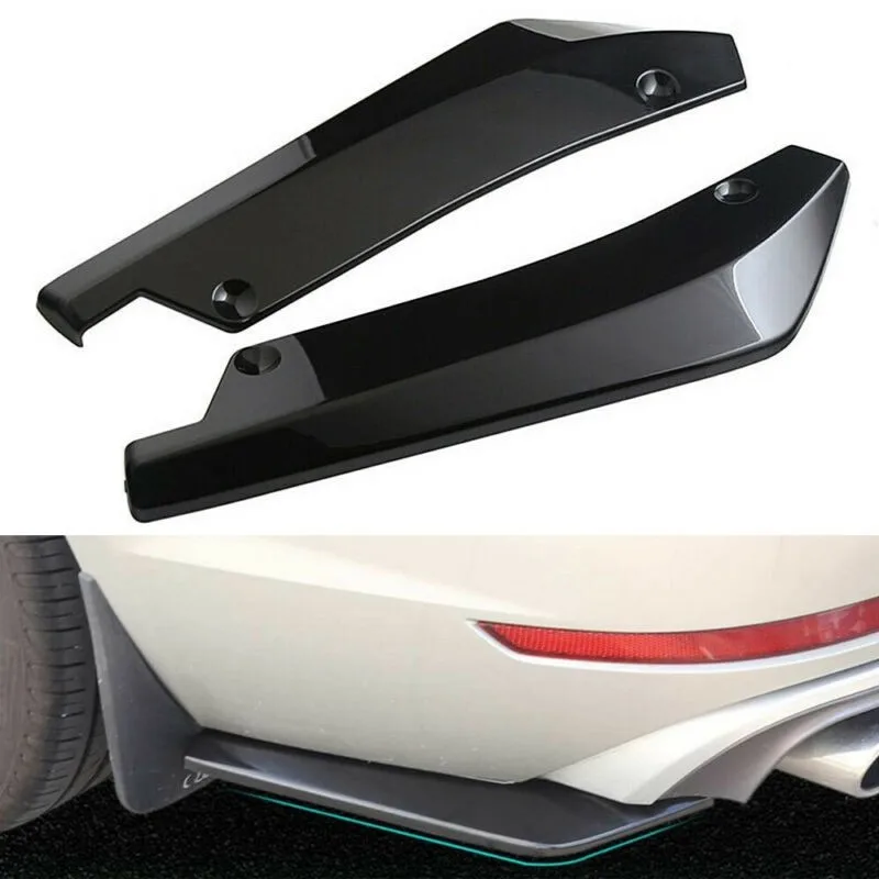 

Black Rear Lip Splitters Bumper Diffuser Parts Replacement Accessories