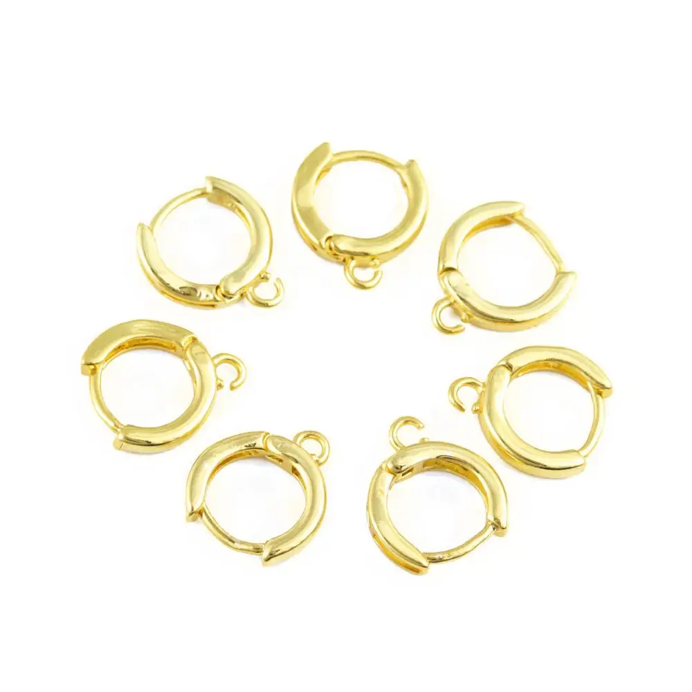 Fostfo Простые Модные Позолоченные серьги крючки покрытые французскими серьгами