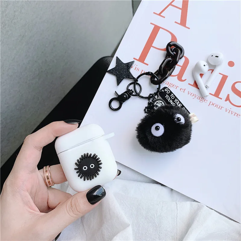 3D плюшевая кукла Totoro ключ кулон и силиконовый Bluetooth беспроводной наушник чехол