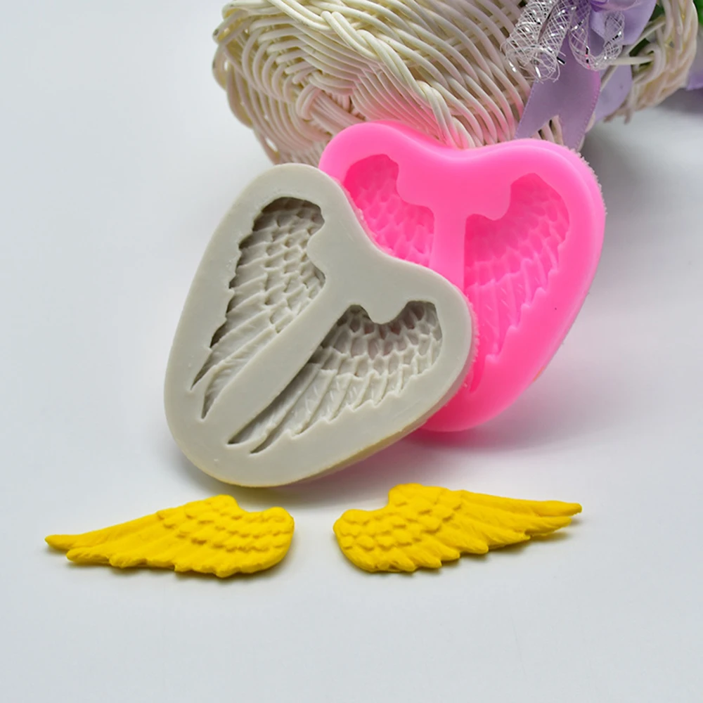 Крылья ангела силиконовая форма для украшения торта шоколада глина Пластиковая