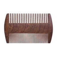 new handmade sandalwood pocket anti static wood comb beard mustache hair brush combs hair styling accessories