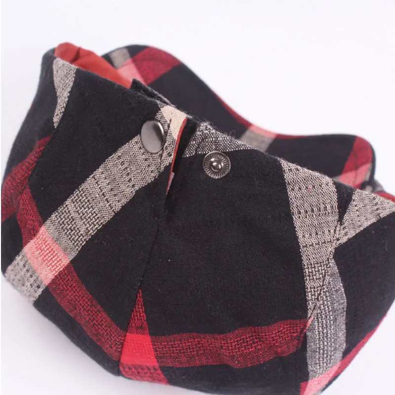 Берет мужской/женский хлопковый классический в клетку |