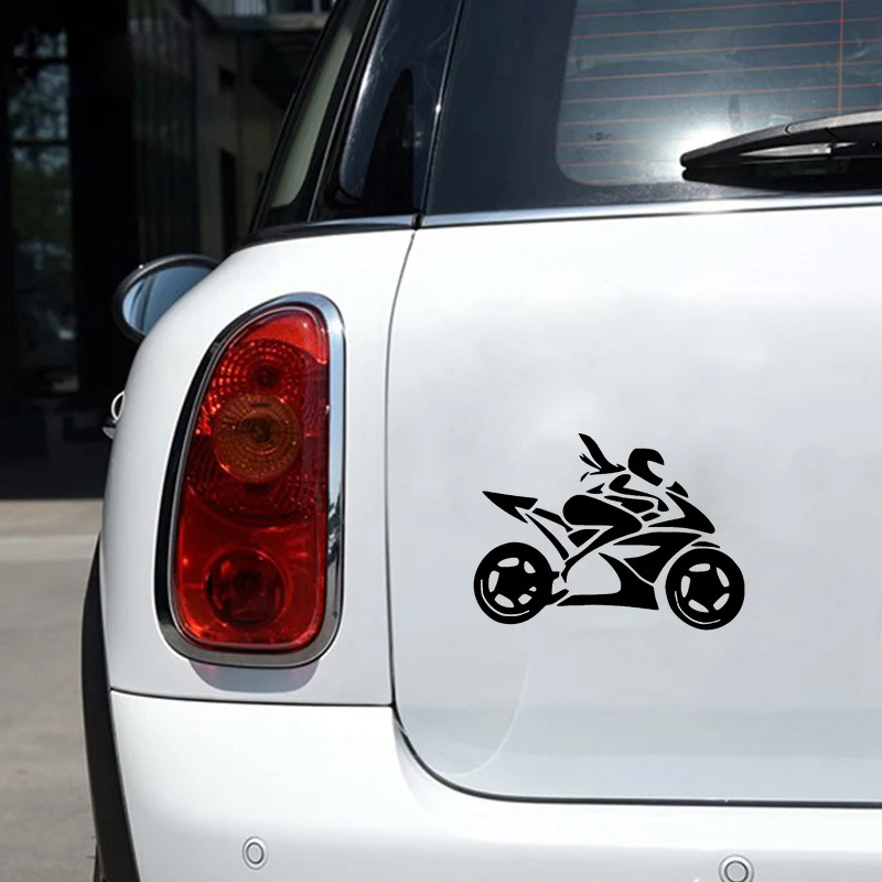 

Car Sticker Girl Motorcycle Rider Decals Stickers on Car Reflective Motorcycle Car Styling 20X14.7cm