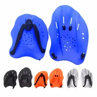 1pair pad fins flippers swimming paddles training adjustable hand webbed gloves pad fins flippers for men women kids