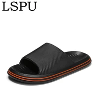 unisex summer slippers slip on breathable casual slides flip flops lightweight thick sole flat sandal for men women size 36 45
