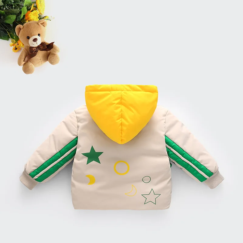 Детская зимняя куртка для девочек и мальчиков Повседневное пальто с капюшоном