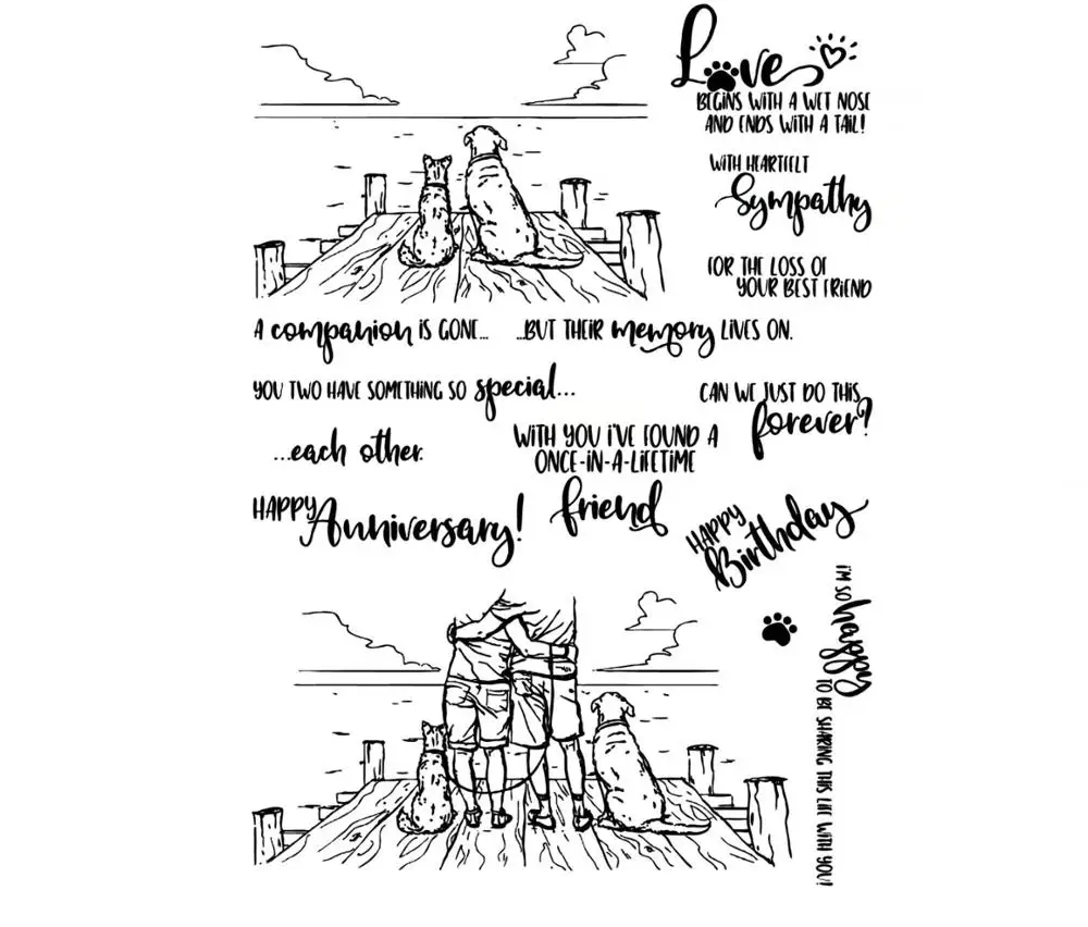 Прозрачный силиконовый штамп/печать для скрапбукинга/фотоальбома|Штампики| |