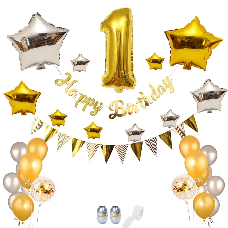 41 шт. украшение для дня рождения мальчика | Дом и сад