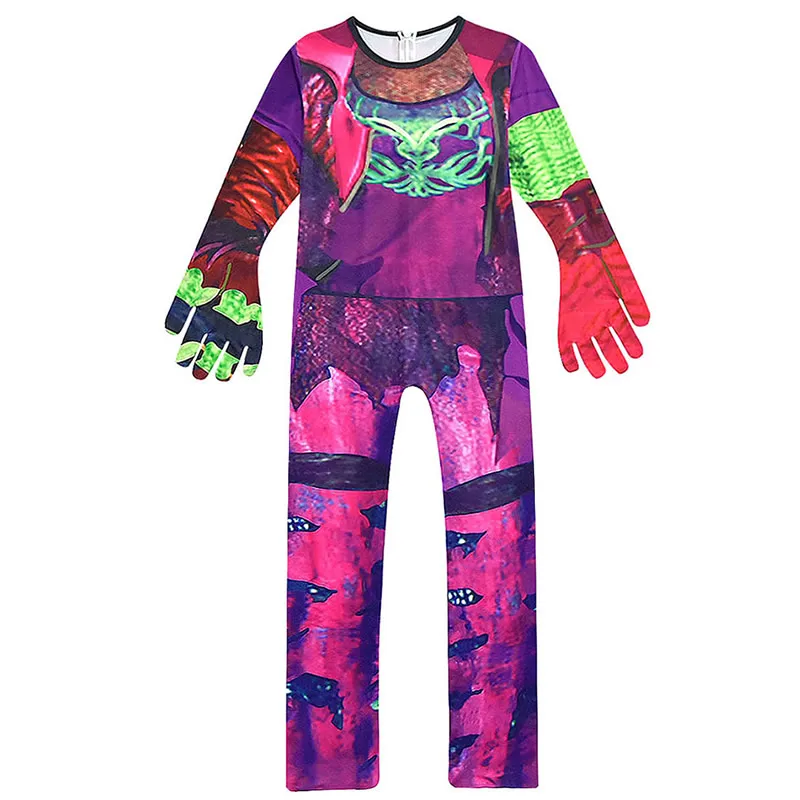 

Descendants 3 Mal Dragon Dress For Girl Fancy Clothes Makeup Sets Little Kids Evie Onesies Halloween Horror Night Party Costumes