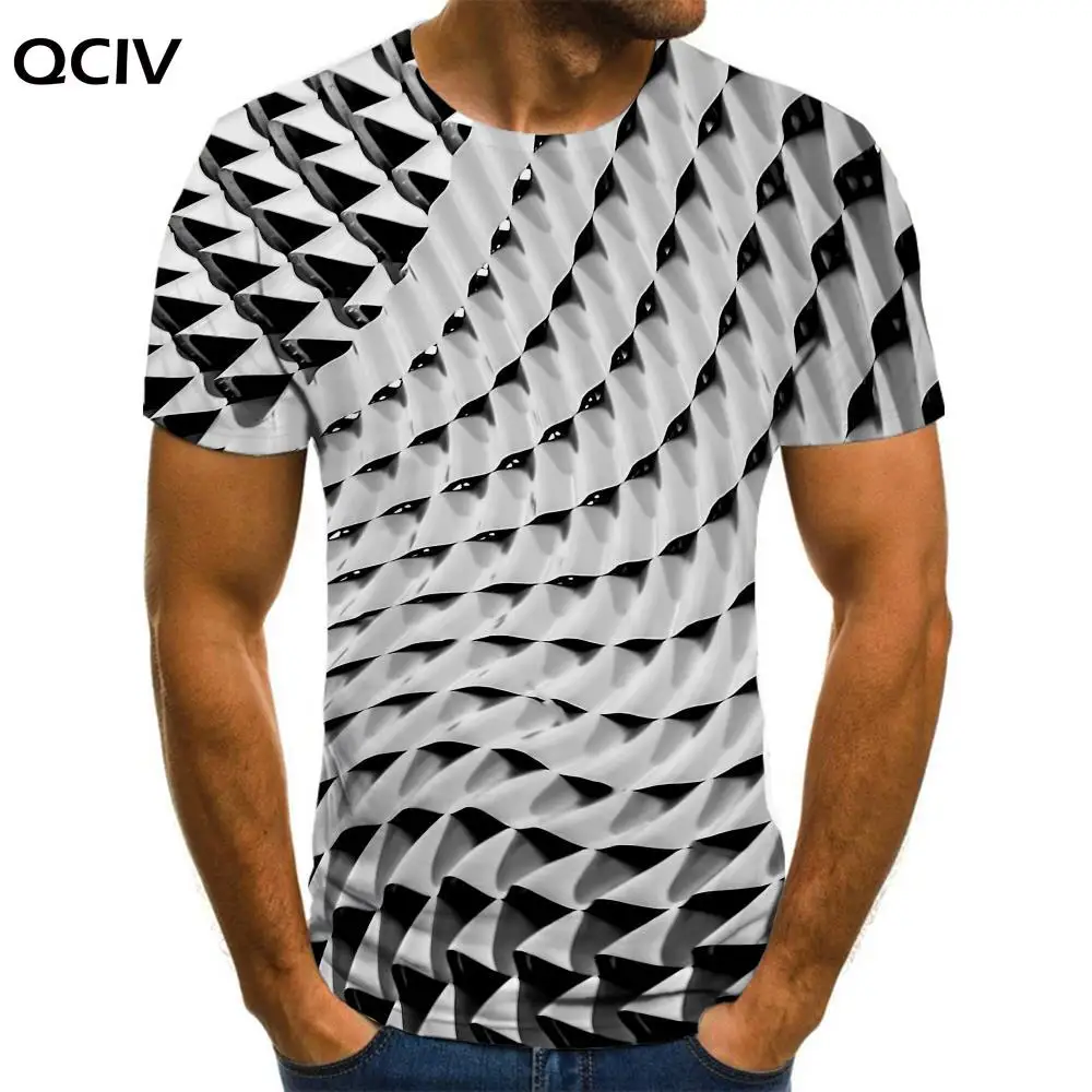 

QCIV Dizziness T-shirt Men Abstract Anime Clothes Graphics Shirt Print Novel Tshirts Casual Mens Clothing Punk Rock Fashion Slim