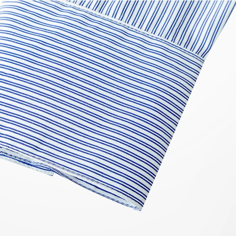 

Men Shirts Turn-down Collar Single Breasted Vertical Striped Long Sleeve Designed Japanese Style Casual Chic Ins Harajuku Trendy