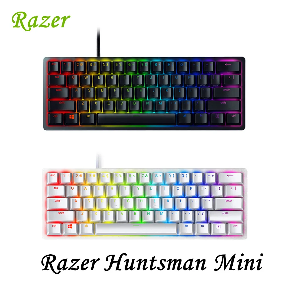 

Razer Huntsman Mini Gaming Mechanical Keyboard Clicky Optical/Linear Switch61 Keys Wired RGB Keyboard for PC Gamer Free Shipping