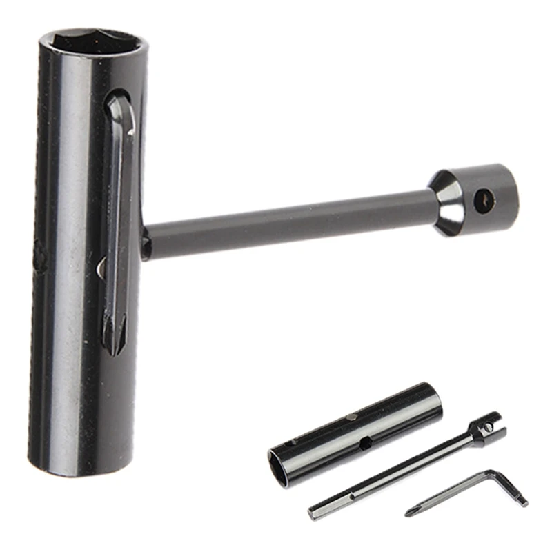 

Skate Tools Multi-Function Skateboard T Tool Accessory with T-Type Hex Key and L-Type Phillips Head Wrench Screwdriver