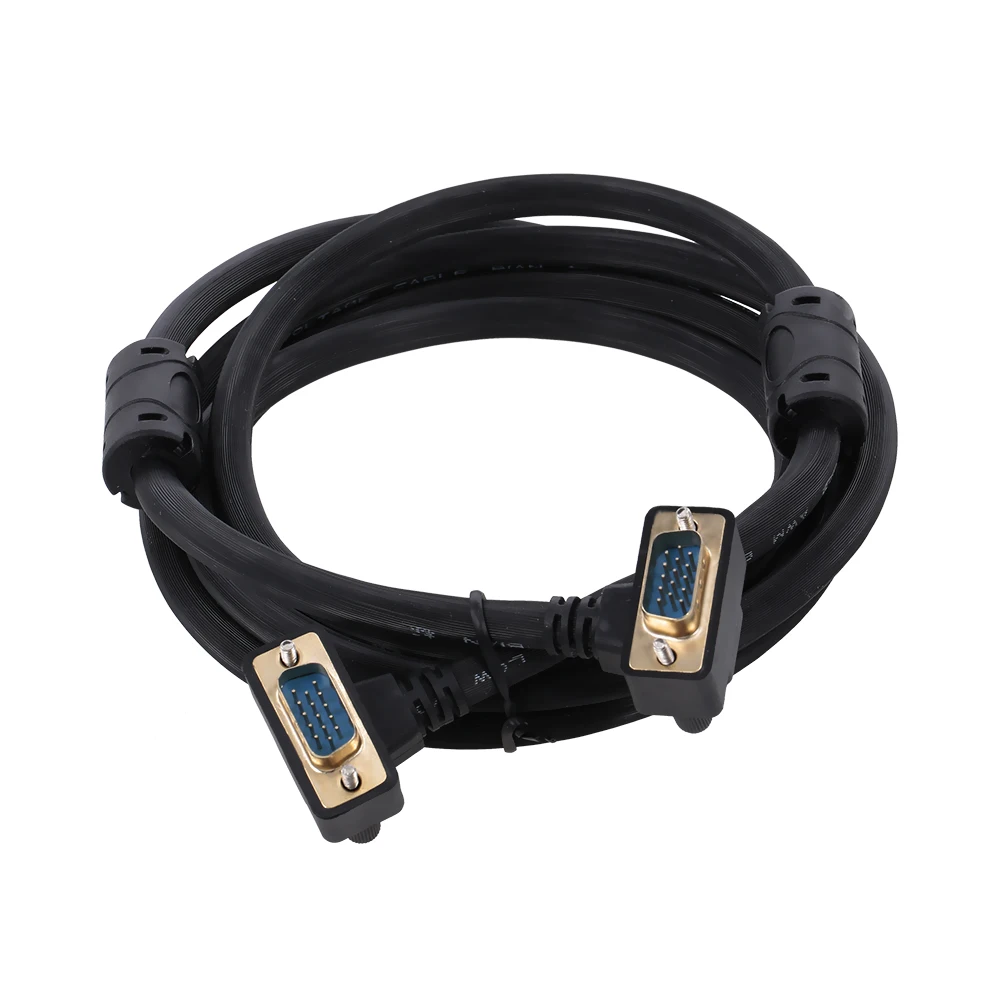 Кабель для монитора проектора VGA 3 + 9 RGB 15pin штекер-штекер 90 градусов вниз угловой