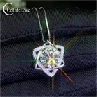 Ювелирные изделия colife Real F Color Moissanite кулон для свадьбы 2ct круглый блестящий Moissanite кулон 925 серебро Moissanite ювелирные изделия