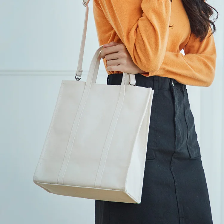 Переносная Холщовая Сумка простая модная на одно плечо наклонная женская сумка