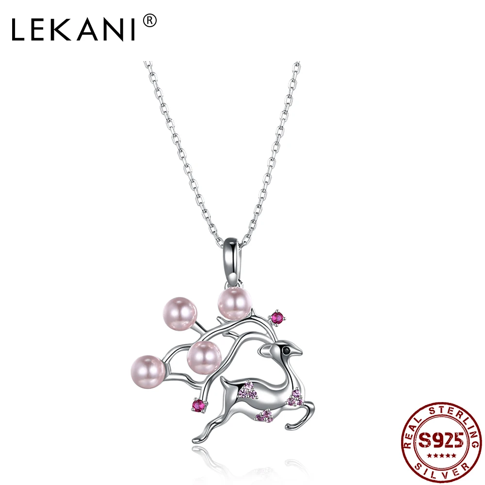 Цепочка женская из серебра 925 пробы с подвеской в виде оленя|Ожерелья| |