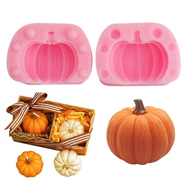 

New 3pcs Silicone Confectionery Mold Cake Decorating Tools Handmade Christmas Pumpkin Mould for Baking Kitchen Accessories