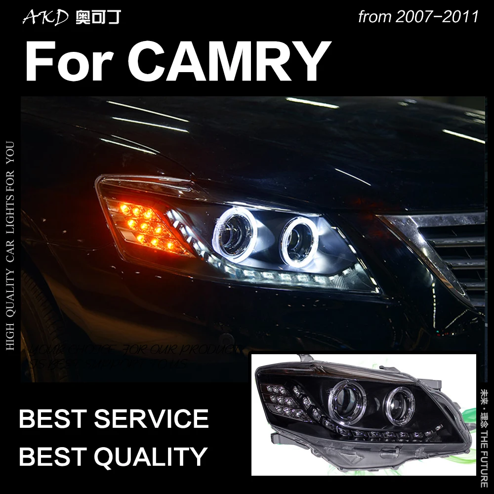 АКД стайлинга автомобилей для Toyota Camry фары 2009 2011 V45 светодиодный задний фонарь DRL