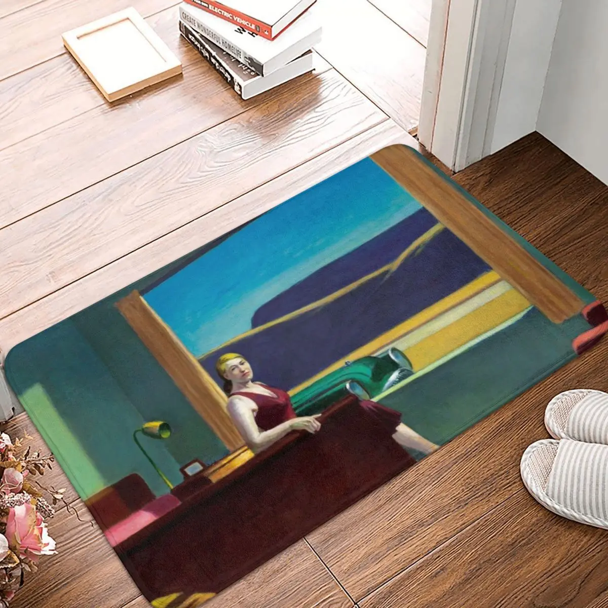 

Motel Minimalist Art Poster Doormat Carpet Mat Rug Polyester PVC Anti-slip Floor Decor Bath Bathroom Kitchen Bedroom 40x60