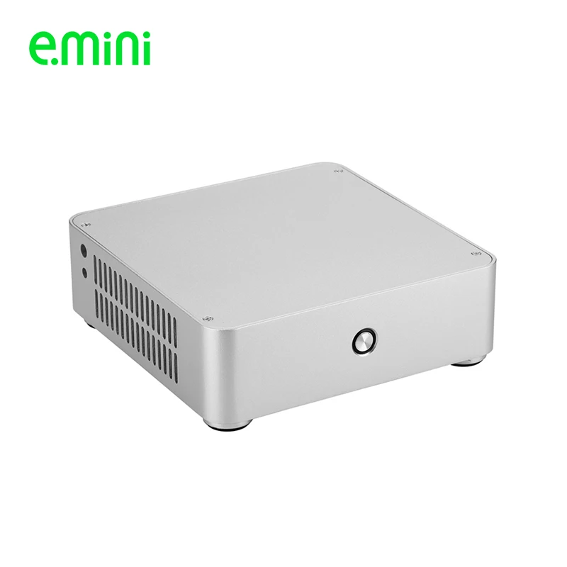 

Realan H60 компьютерный чехол ПК с алюминиевым корпусом чехол HTPC для мини ITX материнская плата без блока питания