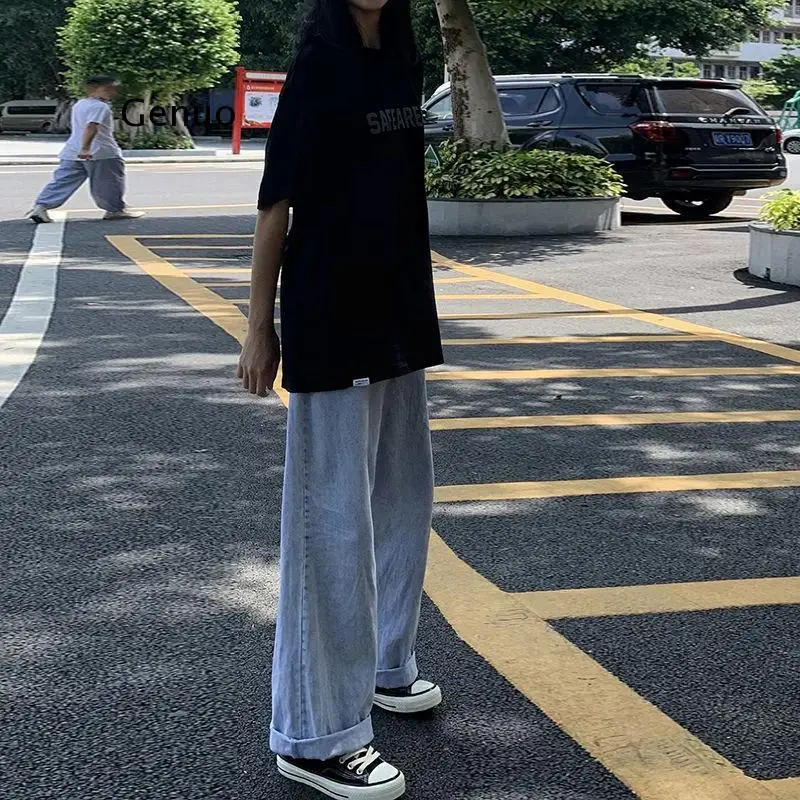 

straight jeans women's new fall 2020 high waisted and loose, slim and drooping feeling