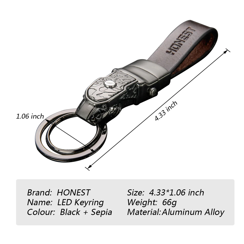 Кожаный брелок для ключей Автомобильный светильник мотоцикла Toyota Corolla Ford Jeep Honda