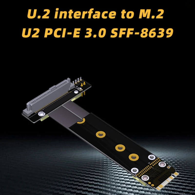 R47SL U2 интерфейс SFF 8639 (U.2) к M.2 ключ M M2 адаптер Riser Card ленточный удлинитель Кабель для