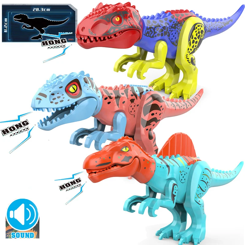 

Jurassic 2 Building Blocks World Dinosaurs Figures Bricks Assemble Kids Toys Tyrannosaurus Rex Indominus Rex I-Rex