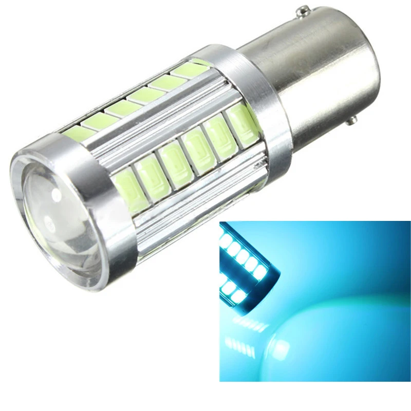 Аксессуары для автомобиля 12V 33SMD светодиодная сигнальная лампа автомобильная лампа габаритные огни стоп-сигналы фары дневного света - Название цвета: Light Blue
