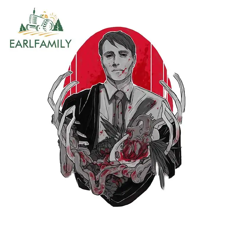 EARLFAMILY 13 см x 10 1 для Hannibal Cliparts тонкая наклейка Виниловая автомобиля