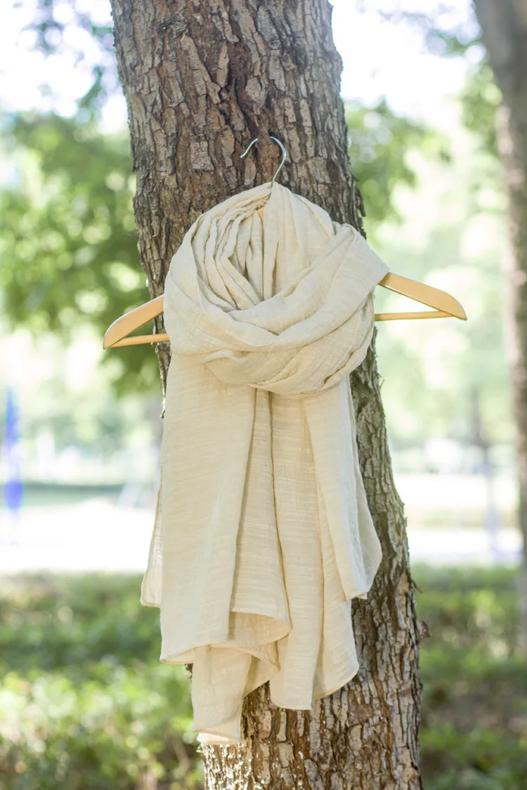 Однотонный хлопковый хиджаб