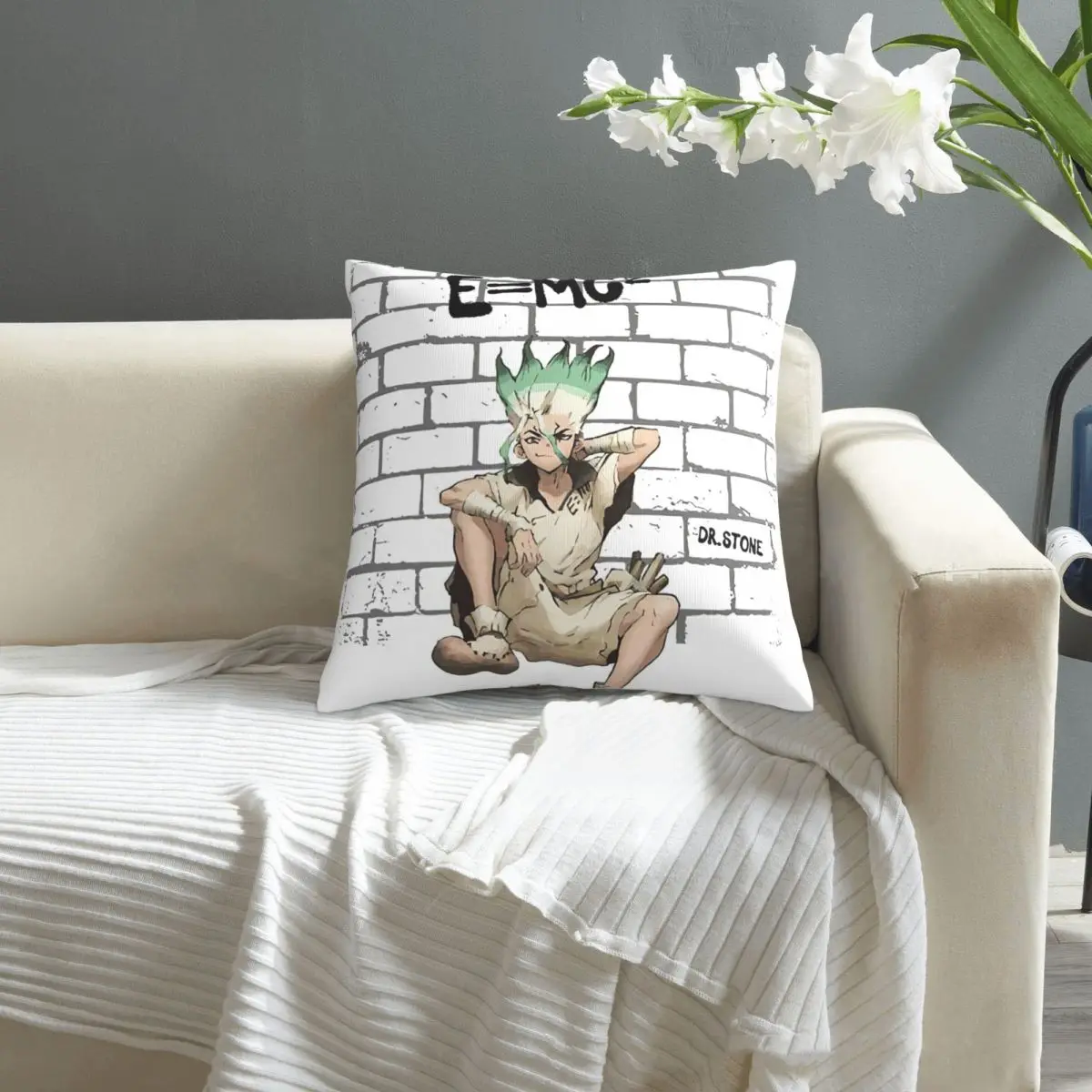

Dr Stone - Senku Graffiti pillowcase printed cushion cover sofa waist pillow pillow cover