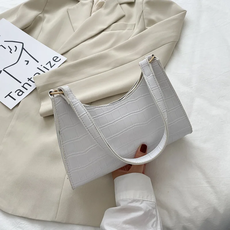 

Underarm Bag Women's Bag Foreign Style Women's Bag Fashion Versatile One Shoulder Bag Solid Color Soft Face Small Square Bag