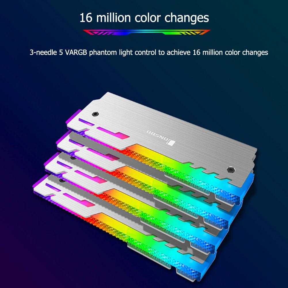 

JONSBO NC-3 2pcs RAM Heatsink Radiator A-RGB Memory Heat Dissipation Cooler Desktop PC DDR DDR3 DDR4 Cooling Accessories