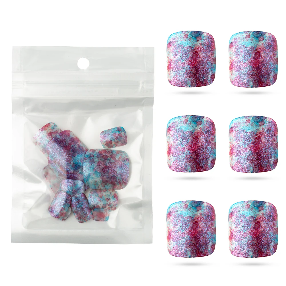 24 шт./жемчужный полипропиленовый наконечник для ногтей летний дизайн накладные