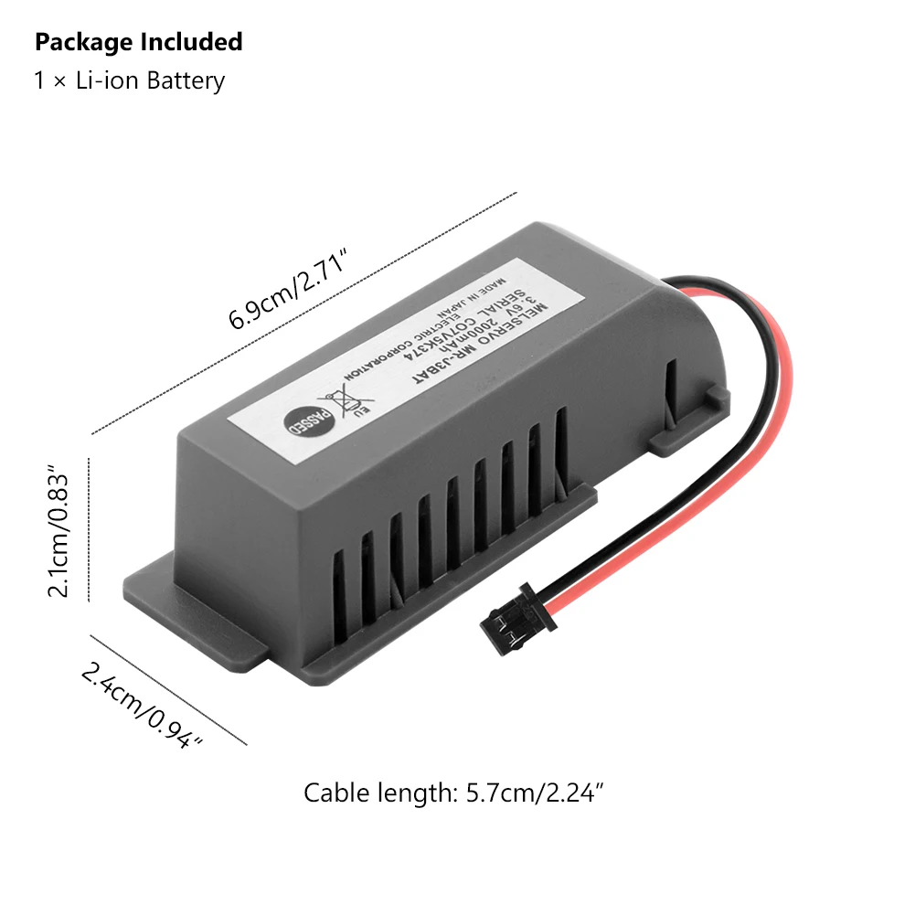 YCDC 3 6 V MR J3BAT аккумулятор 2000mAh для MELSERVO PLC промышленные литиевые литий ионные