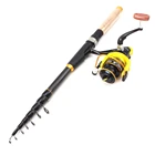 Телескопическая удочка из углеродного волокна 3,6 м, портативное рыболовное спиннинговое удилище и Катушка 12 шарикоподшипников, удочка для путешествий, для морской рыбалки, лодки, рыбалки со скалы, для речной рыбалки