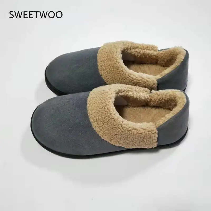 Зимние/Осенние тапочки для влюбленных Уютная теплая уличная домашняя обувь