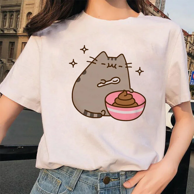 TJCJFO Лето Harajuku женские футболки с рисунками из мультфильмов графический принт