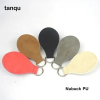 tanqu 2 pair 4 pcs frosted matt faux suede nubuck leather drop end for obag handle drop attachment for o bag obasket diy bag