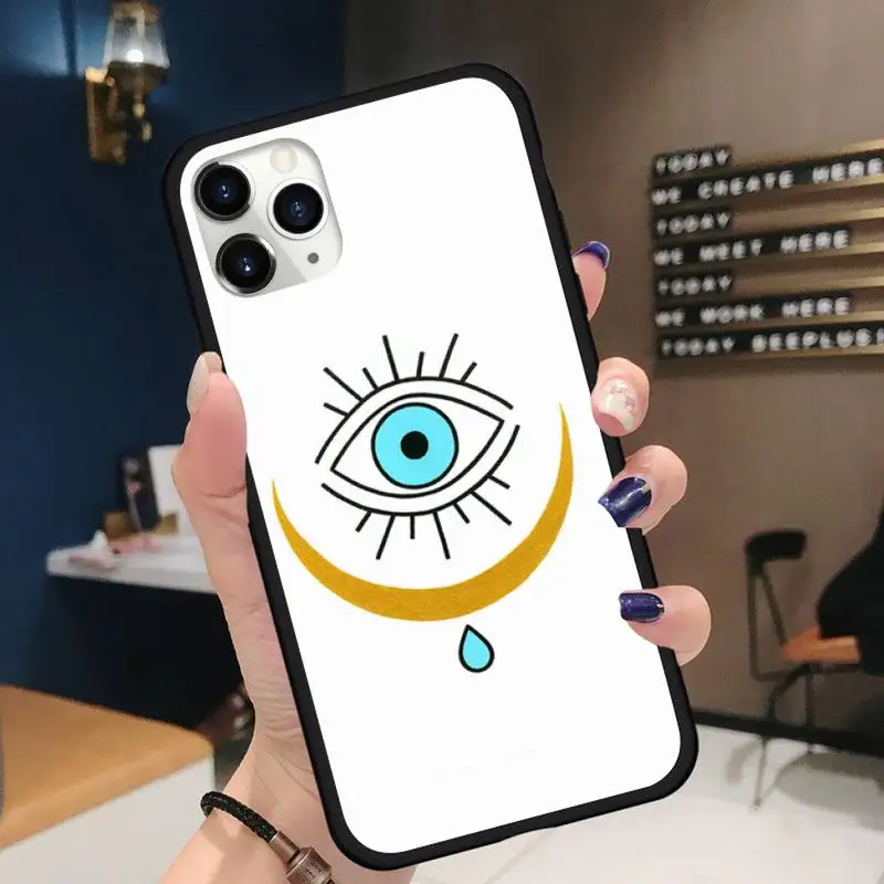

evil eyes lucky article Phone Case for iPhone 11 12 pro XS MAX 8 7 6 6S Plus X 5S SE 2020 XR Soft silicone