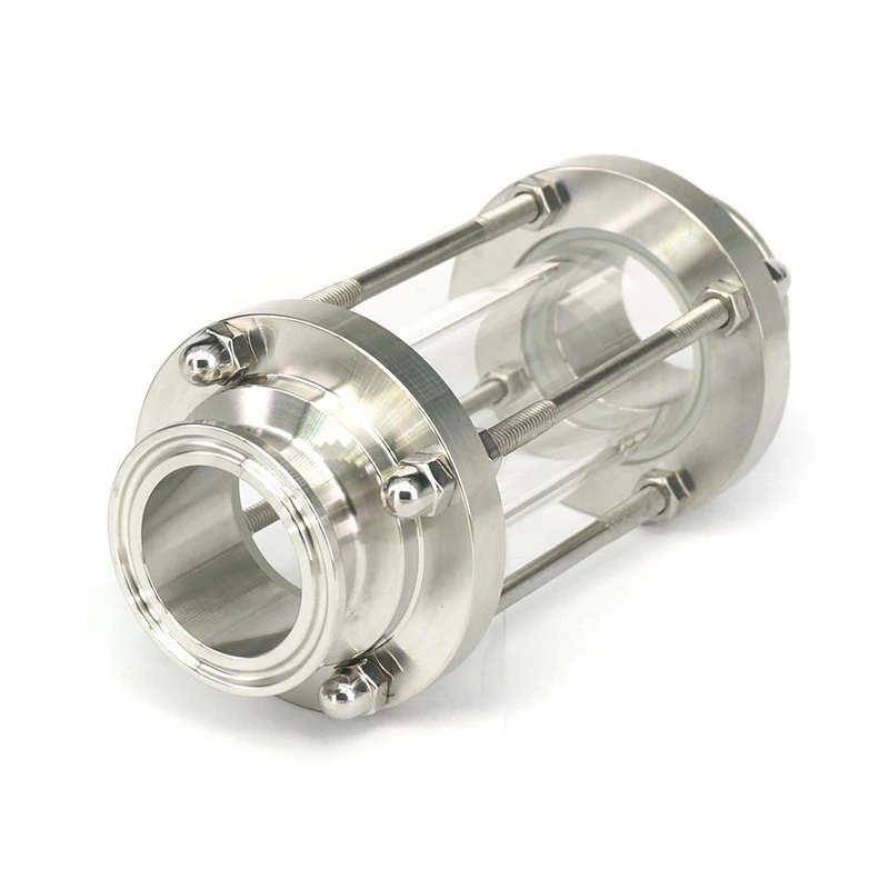 " Tri Clamp Clover Flow Sight стекло диоптрий для домашнего пивоварения дневник продукт SUS304 нержавеющая сталь санитарный фитинг наконечник OD 64 мм