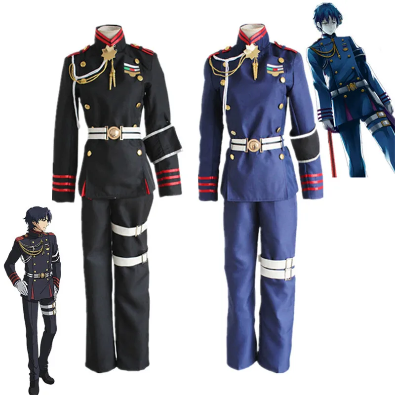 Косплей Аниме Серафим конца Owari no Serafu Костюм guren ichinose костюм военная форма наряд